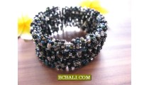 Fashion Glass Beads Cuff Bracelets Handmade 